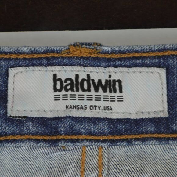 Baldwin The Ten Women's Size 29 Blue Denim Mid Rise Ankle Skinny Jeans - Picture 9 of 11